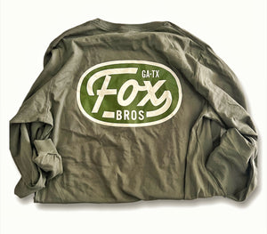 Fox Bros Bar-B-Q Long sleeve Ga/Tx Oval