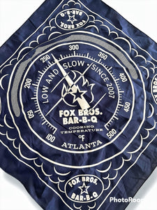 Fox Bros Bar-B-Q Temp gauge bandana (blue)